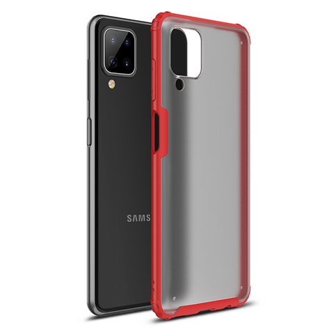 Coque Contour Silicone et Plastique Housse Etui Mat U01 pour Samsung Galaxy A12 5G Rouge