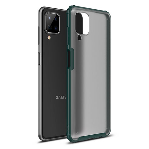 Coque Contour Silicone et Plastique Housse Etui Mat U01 pour Samsung Galaxy M12 Vert