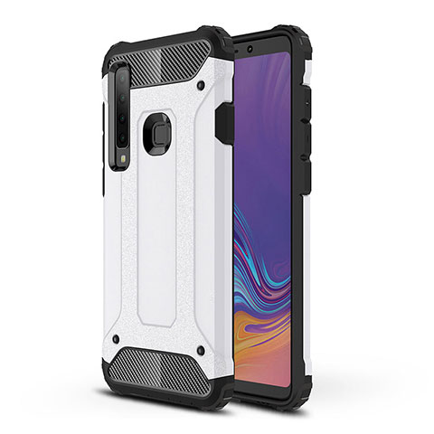 Coque Contour Silicone et Plastique Housse Etui Mat WL1 pour Samsung Galaxy A9 (2018) A920 Blanc