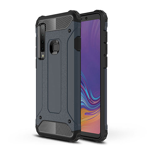 Coque Contour Silicone et Plastique Housse Etui Mat WL1 pour Samsung Galaxy A9 (2018) A920 Bleu Royal