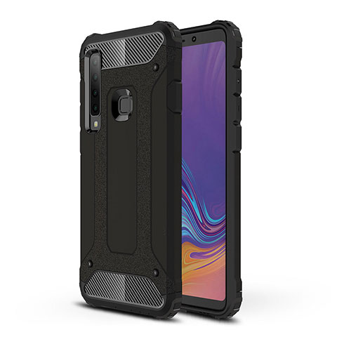 Coque Contour Silicone et Plastique Housse Etui Mat WL1 pour Samsung Galaxy A9 (2018) A920 Noir