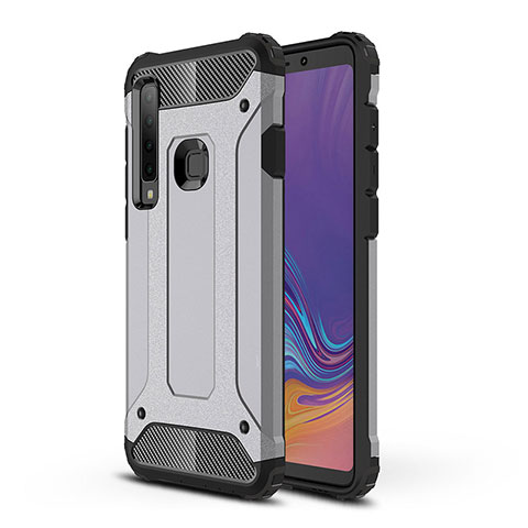 Coque Contour Silicone et Plastique Housse Etui Mat WL1 pour Samsung Galaxy A9 Star Pro Gris