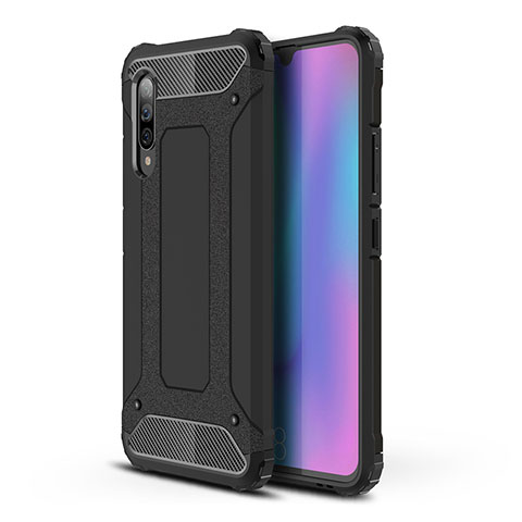 Coque Contour Silicone et Plastique Housse Etui Mat WL1 pour Samsung Galaxy A90 5G Noir