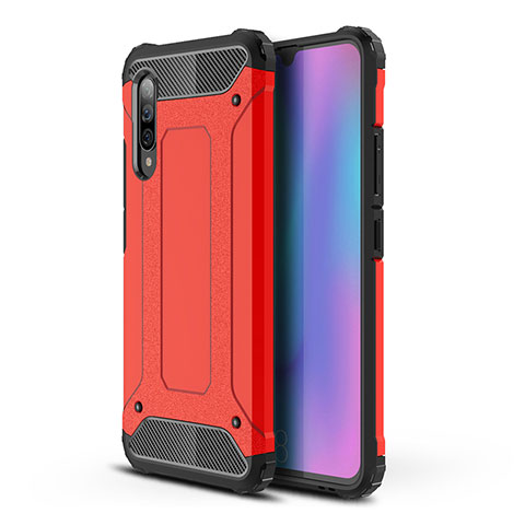 Coque Contour Silicone et Plastique Housse Etui Mat WL1 pour Samsung Galaxy A90 5G Rouge