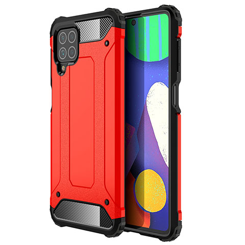 Coque Contour Silicone et Plastique Housse Etui Mat WL1 pour Samsung Galaxy F62 5G Rouge