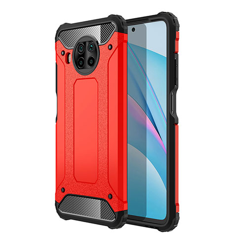 Coque Contour Silicone et Plastique Housse Etui Mat WL1 pour Xiaomi Mi 10i 5G Rouge