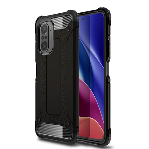 Coque Contour Silicone et Plastique Housse Etui Mat WL1 pour Xiaomi Mi 11i 5G Noir