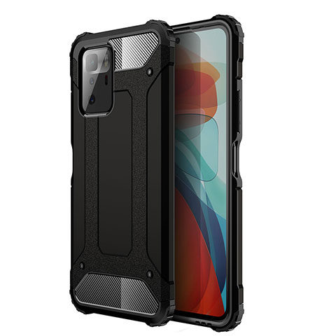 Coque Contour Silicone et Plastique Housse Etui Mat WL1 pour Xiaomi Poco X3 GT 5G Noir