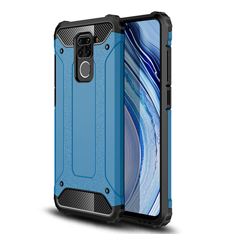 Coque Contour Silicone et Plastique Housse Etui Mat WL1 pour Xiaomi Redmi 10X 4G Bleu