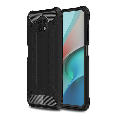 Coque Contour Silicone et Plastique Housse Etui Mat WL1 pour Xiaomi Redmi Note 9 5G Noir