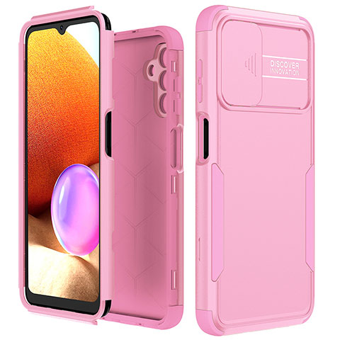 Coque Contour Silicone et Plastique Housse Etui Protection Integrale 360 Degres MQ1 pour Samsung Galaxy A04s Or Rose