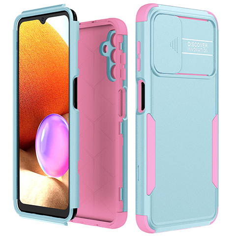 Coque Contour Silicone et Plastique Housse Etui Protection Integrale 360 Degres MQ1 pour Samsung Galaxy A04s Rose Rouge