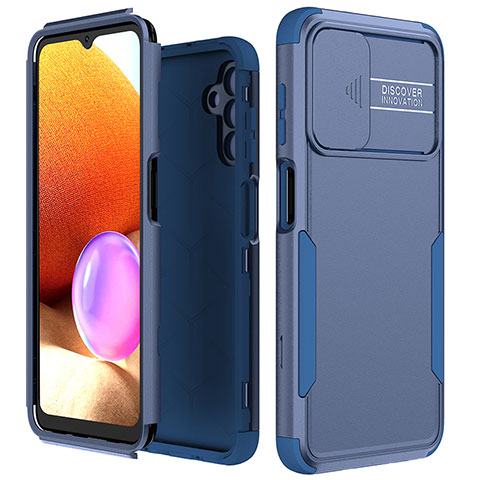 Coque Contour Silicone et Plastique Housse Etui Protection Integrale 360 Degres MQ1 pour Samsung Galaxy A13 5G Bleu