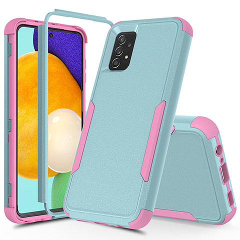 Coque Contour Silicone et Plastique Housse Etui Protection Integrale 360 Degres MQ1 pour Samsung Galaxy A52 4G Colorful