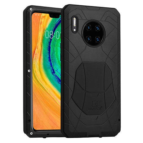 Coque Contour Silicone et Plastique Housse Etui Protection Integrale 360 Degres R01 pour Huawei Mate 30 Pro 5G Noir