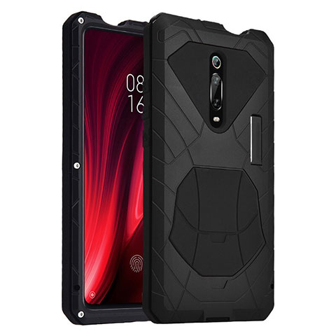 Coque Contour Silicone et Plastique Housse Etui Protection Integrale 360 Degres R01 pour Xiaomi Redmi K20 Noir