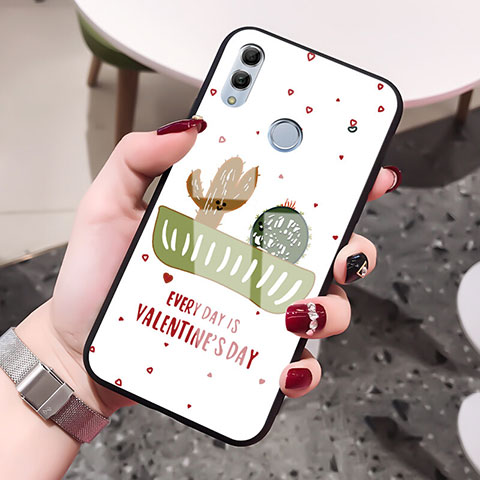 Coque Contour Silicone et Vitre Amour Coeur Miroir Etui Housse S01 pour Huawei Honor 10 Lite Vert