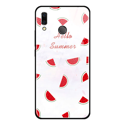 Coque Contour Silicone et Vitre Fruit Miroir Etui Housse pour Huawei Honor V10 Lite Rouge