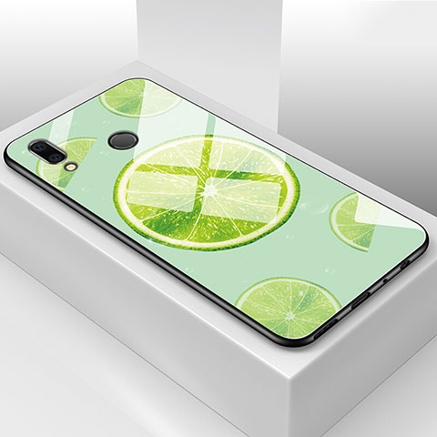 Coque Contour Silicone et Vitre Fruit Miroir Etui Housse pour Huawei Honor View 10 Lite Vert