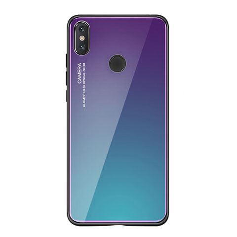 Coque Contour Silicone et Vitre Miroir Housse Etui Degrade Arc en Ciel pour Xiaomi Mi 8 SE Mixte