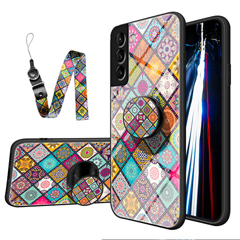 Coque Contour Silicone et Vitre Motif Fantaisie Miroir Etui Housse A01 pour Samsung Galaxy S21 5G Mixte