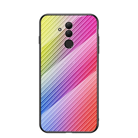 Coque Contour Silicone et Vitre Motif Fantaisie Miroir Etui Housse H05 pour Huawei Mate 20 Lite Colorful