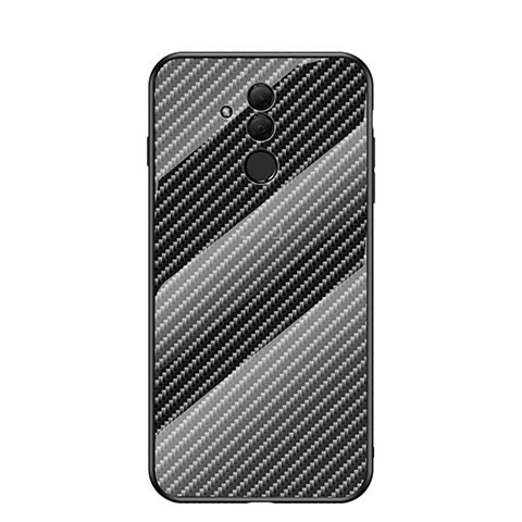 Coque Contour Silicone et Vitre Motif Fantaisie Miroir Etui Housse H05 pour Huawei Mate 20 Lite Noir