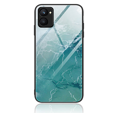 Coque Contour Silicone et Vitre Motif Fantaisie Miroir Etui Housse JM1 pour Realme C33 (2023) Pastel Vert