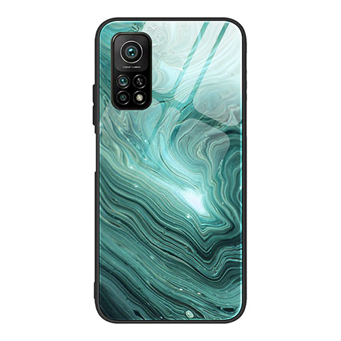 Coque Contour Silicone et Vitre Motif Fantaisie Miroir Etui Housse JM1 pour Xiaomi Mi 10T 5G Vert