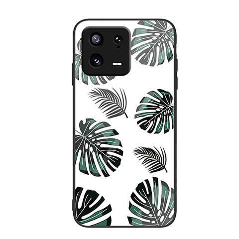 Coque Contour Silicone et Vitre Motif Fantaisie Miroir Etui Housse JM1 pour Xiaomi Mi 13 5G Vert Nuit