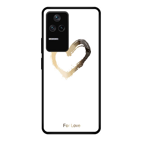 Coque Contour Silicone et Vitre Motif Fantaisie Miroir Etui Housse JM1 pour Xiaomi Poco F4 5G Or