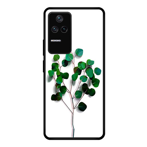 Coque Contour Silicone et Vitre Motif Fantaisie Miroir Etui Housse JM1 pour Xiaomi Poco F4 5G Vert