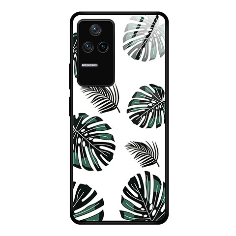 Coque Contour Silicone et Vitre Motif Fantaisie Miroir Etui Housse JM1 pour Xiaomi Poco F4 5G Vert Nuit