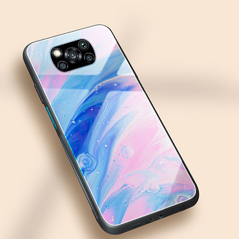 Coque Contour Silicone et Vitre Motif Fantaisie Miroir Etui Housse JM1 pour Xiaomi Poco X3 NFC Colorful