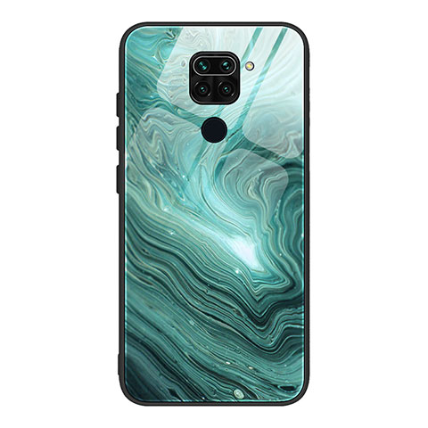 Coque Contour Silicone et Vitre Motif Fantaisie Miroir Etui Housse JM1 pour Xiaomi Redmi 10X 4G Cyan