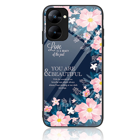 Coque Contour Silicone et Vitre Motif Fantaisie Miroir Etui Housse JM2 pour Realme V20 5G Colorful