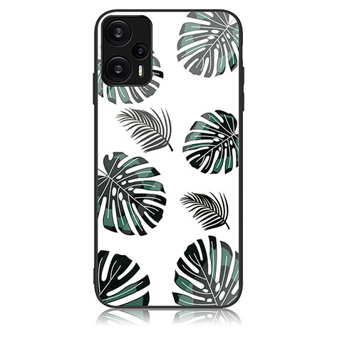 Coque Contour Silicone et Vitre Motif Fantaisie Miroir Etui Housse JM2 pour Xiaomi Poco F5 5G Vert Nuit