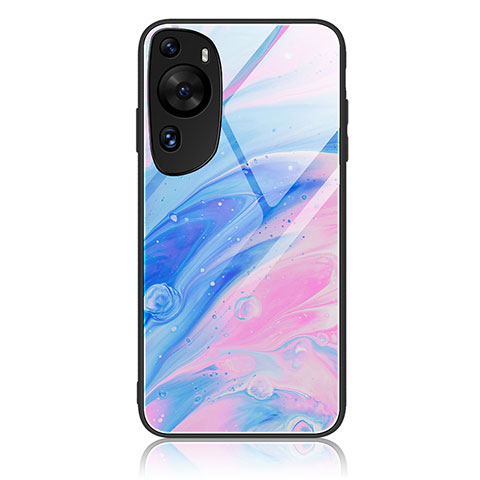 Coque Contour Silicone et Vitre Motif Fantaisie Miroir Etui Housse JM3 pour Huawei P60 Art Colorful