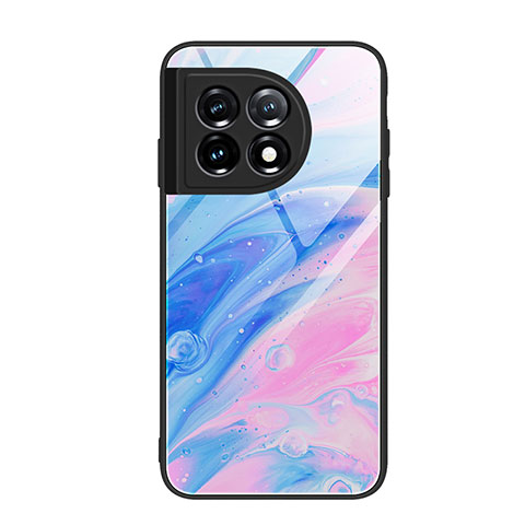 Coque Contour Silicone et Vitre Motif Fantaisie Miroir Etui Housse JM3 pour OnePlus 11 5G Colorful