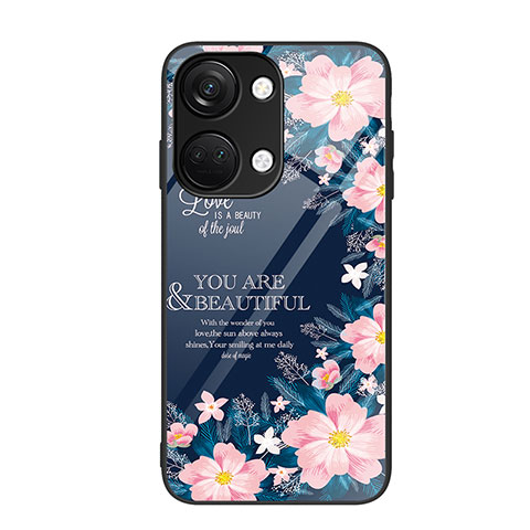 Coque Contour Silicone et Vitre Motif Fantaisie Miroir Etui Housse JM3 pour OnePlus Nord 3 5G Rose