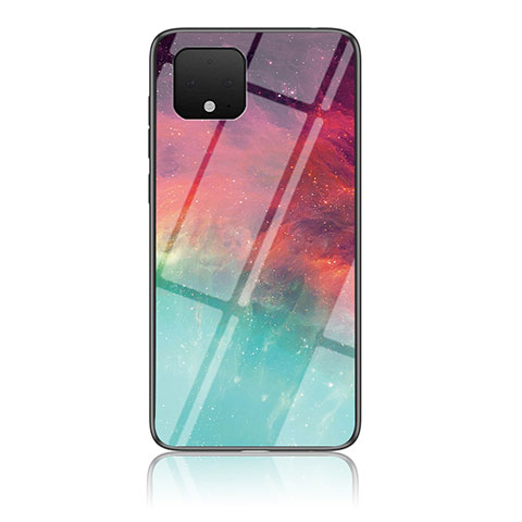 Coque Contour Silicone et Vitre Motif Fantaisie Miroir Etui Housse LS1 pour Google Pixel 4 Rouge