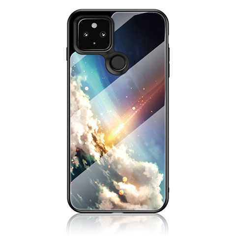 Coque Contour Silicone et Vitre Motif Fantaisie Miroir Etui Housse LS1 pour Google Pixel 5 Mixte