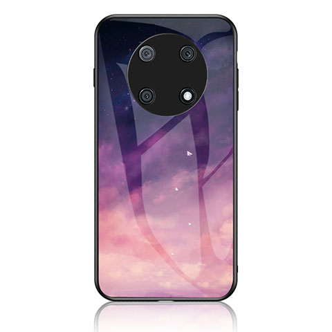 Coque Contour Silicone et Vitre Motif Fantaisie Miroir Etui Housse LS1 pour Huawei Enjoy 50 Pro Violet