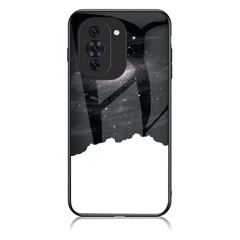 Coque Contour Silicone et Vitre Motif Fantaisie Miroir Etui Housse LS1 pour Huawei Nova 10 Noir