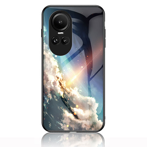 Coque Contour Silicone et Vitre Motif Fantaisie Miroir Etui Housse LS1 pour Oppo Reno10 5G Mixte