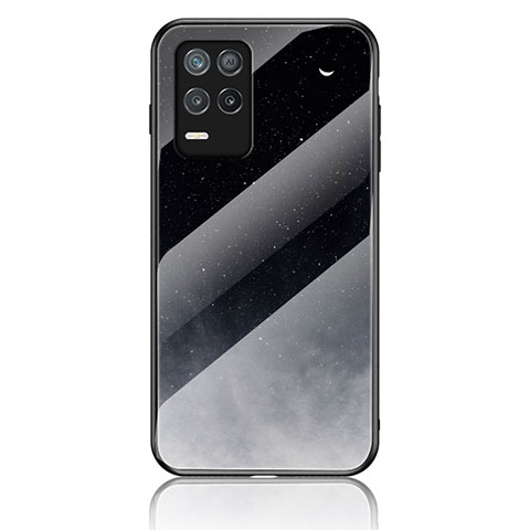 Coque Contour Silicone et Vitre Motif Fantaisie Miroir Etui Housse LS1 pour Realme 8 5G Gris