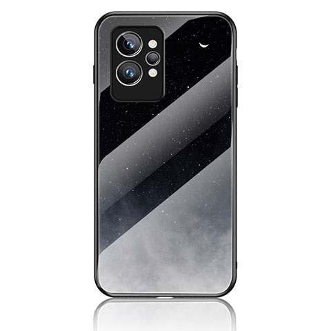 Coque Contour Silicone et Vitre Motif Fantaisie Miroir Etui Housse LS1 pour Realme GT2 Pro 5G Gris