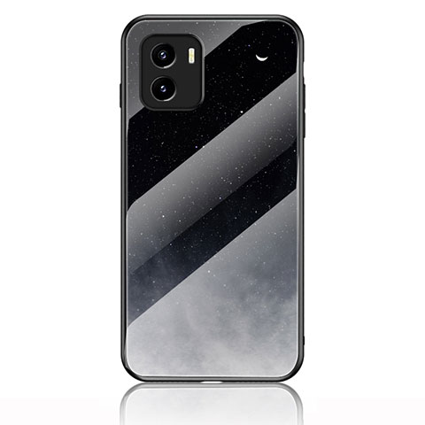 Coque Contour Silicone et Vitre Motif Fantaisie Miroir Etui Housse LS1 pour Vivo iQOO U5x Gris