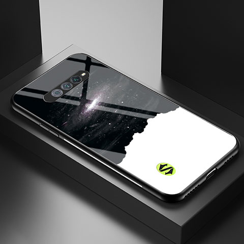 Coque Contour Silicone et Vitre Motif Fantaisie Miroir Etui Housse LS1 pour Xiaomi Black Shark 5 RS 5G Noir