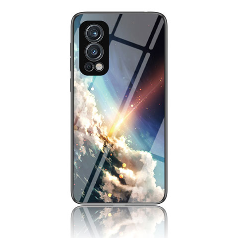 Coque Contour Silicone et Vitre Motif Fantaisie Miroir Etui Housse LS2 pour OnePlus Nord 2 5G Mixte